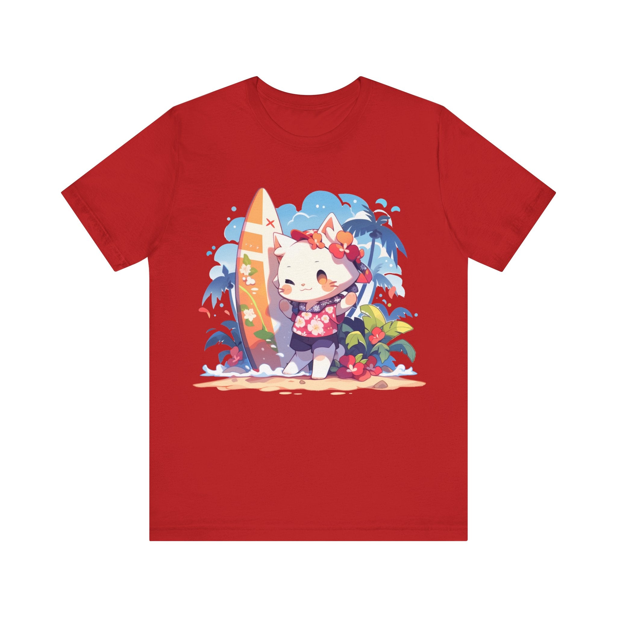 Cute Cat Surfer with Surfboard - MiTo Store