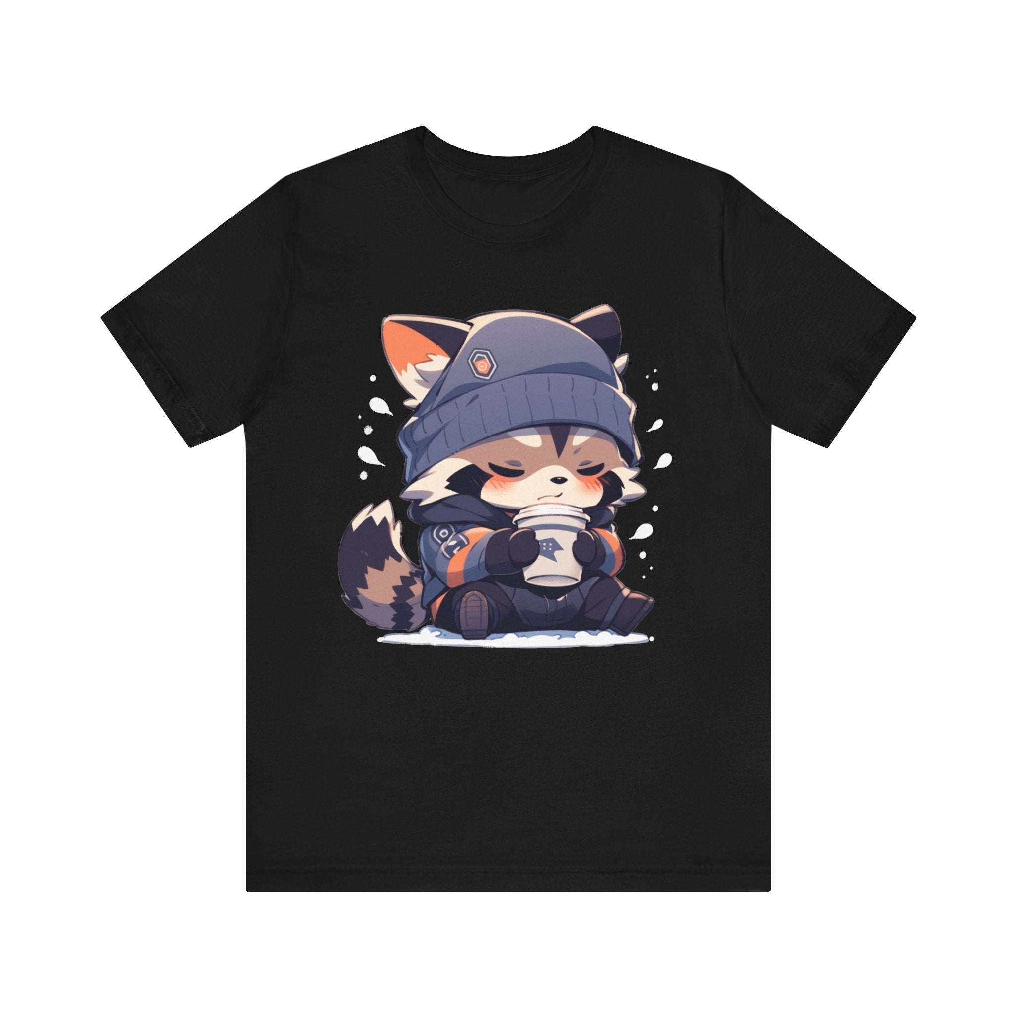 Cute Coffee Raccoon T-Shirt - MiTo Store