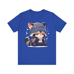 Cute Coffee Raccoon T-Shirt - MiTo Store