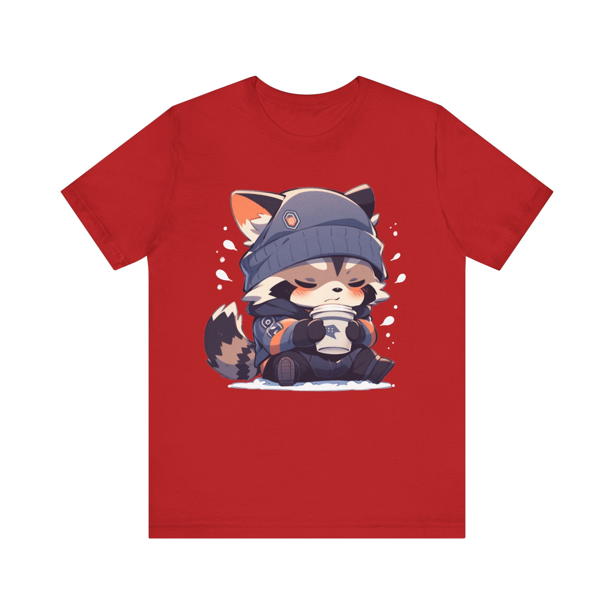 Cute Coffee Raccoon T-Shirt - MiTo Store