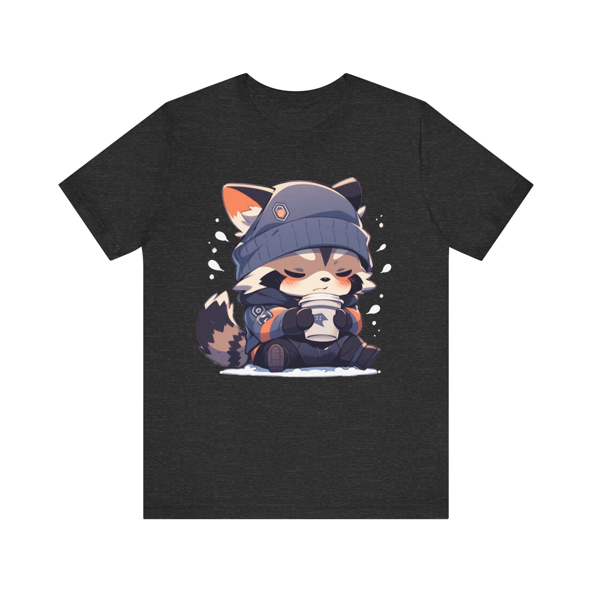 Cute Coffee Raccoon T-Shirt - MiTo Store