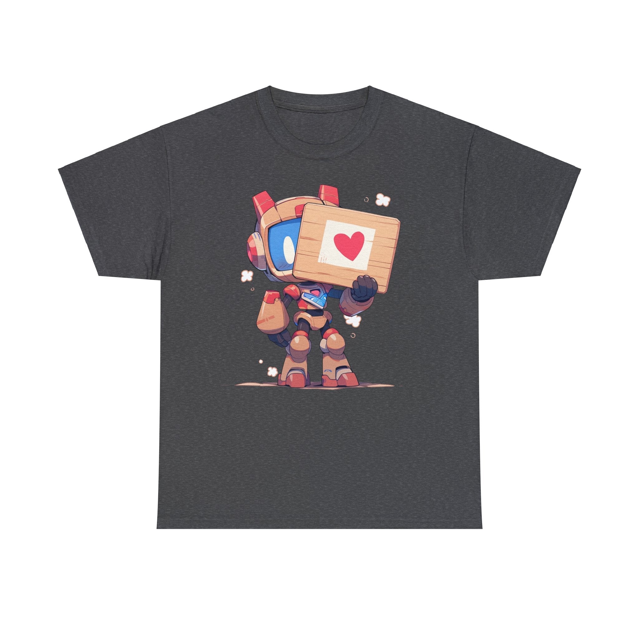 Cute Robot Love Heart Sign Tee - MiTo Store