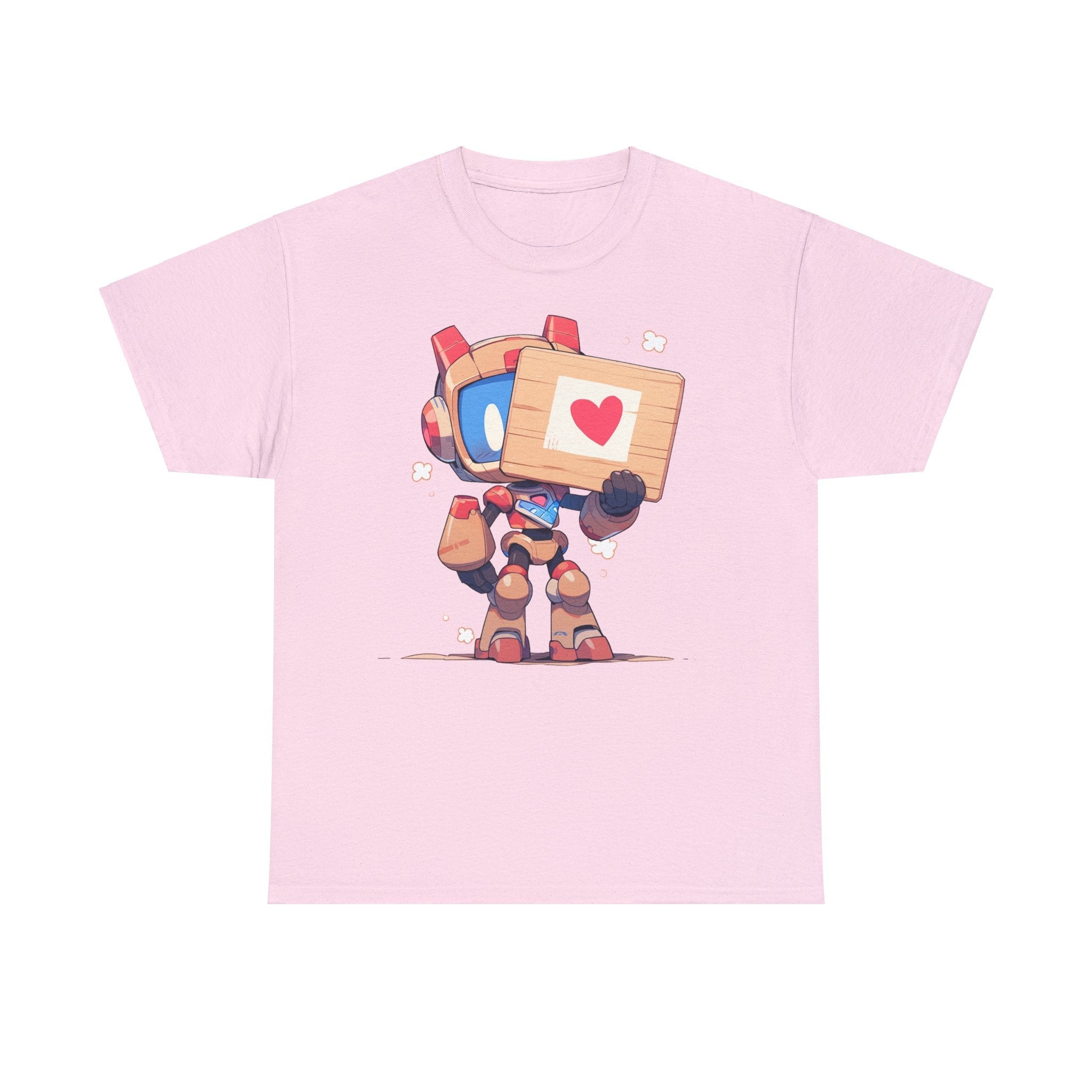Cute Robot Love Heart Sign Tee - MiTo Store