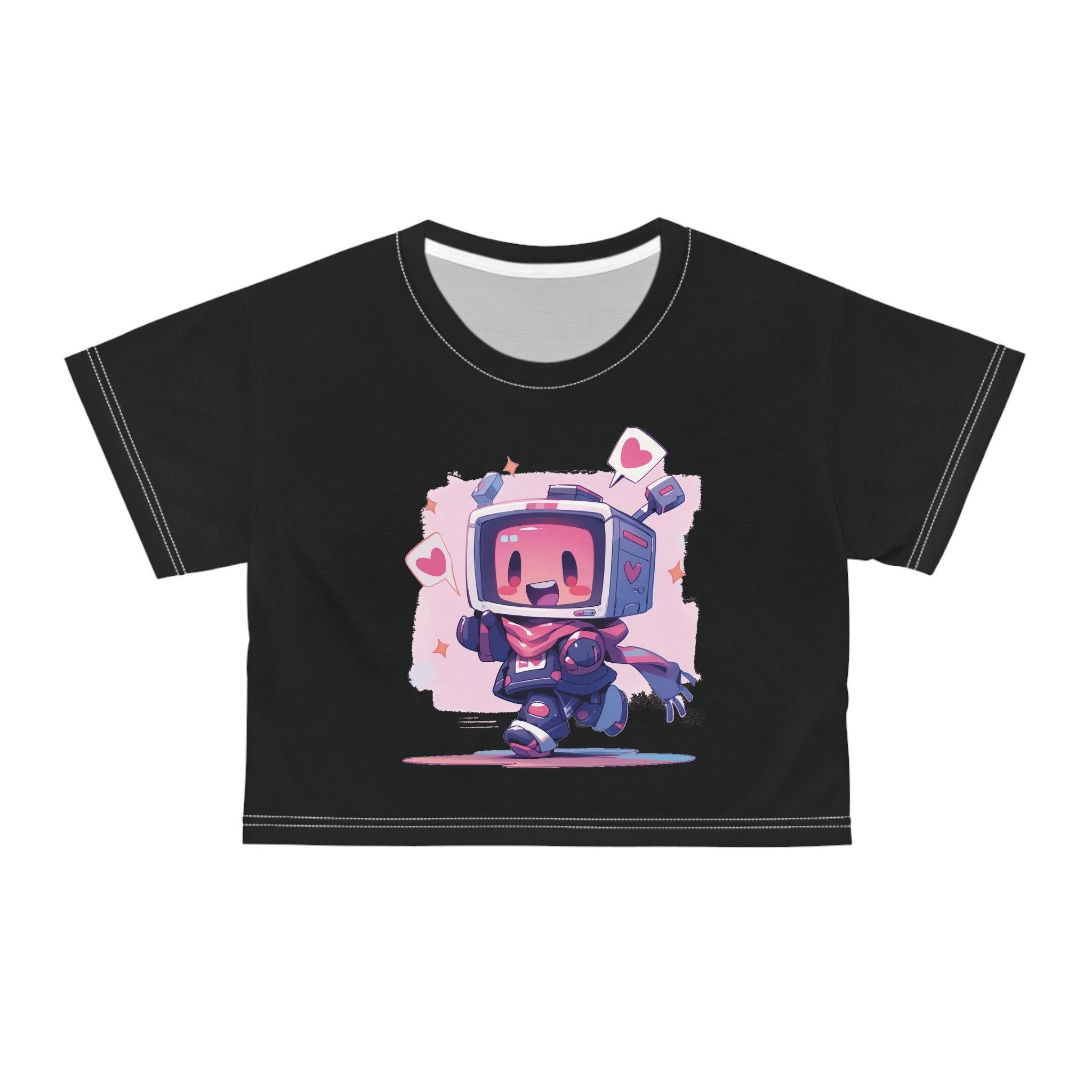 Cute Robot TV Head Crop Top - MiTo Store