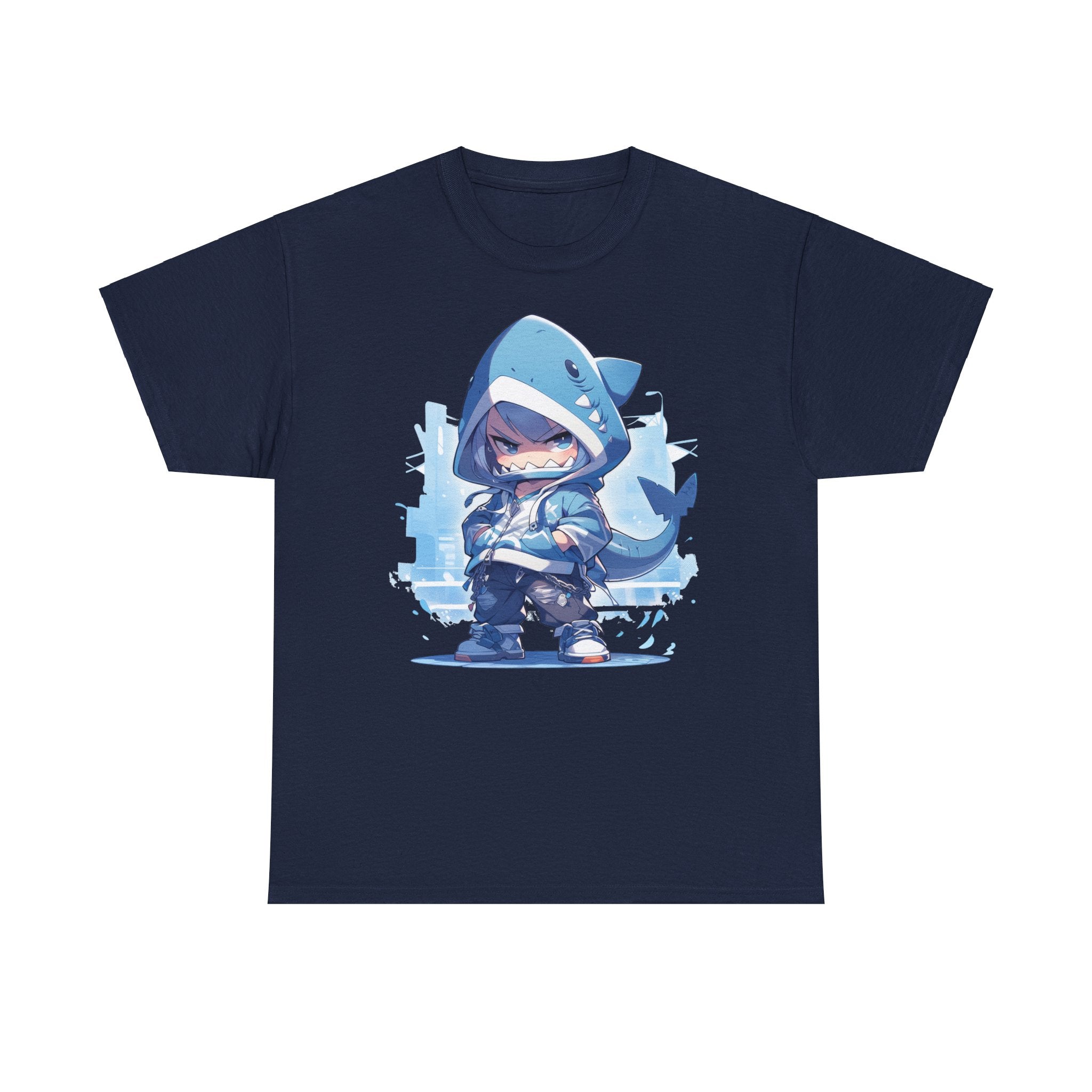 Cute Shark Character T-Shirt - MiTo Store
