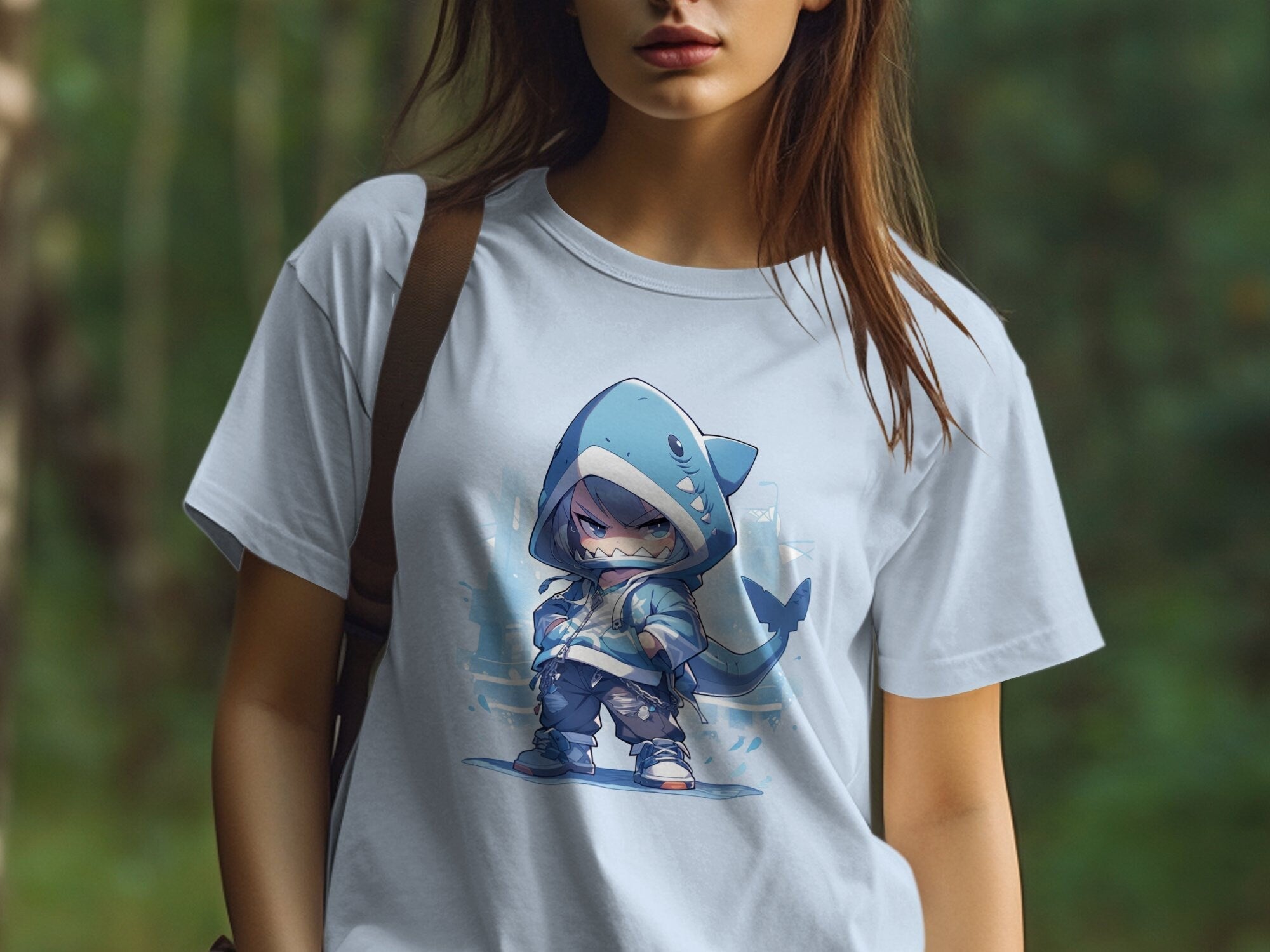 Cute Shark Character T-Shirt - MiTo Store