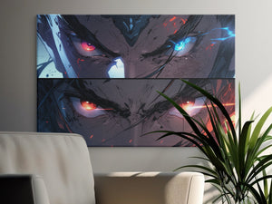 Comic Book Style Superhero Battle Canvas Art - MiTo Store