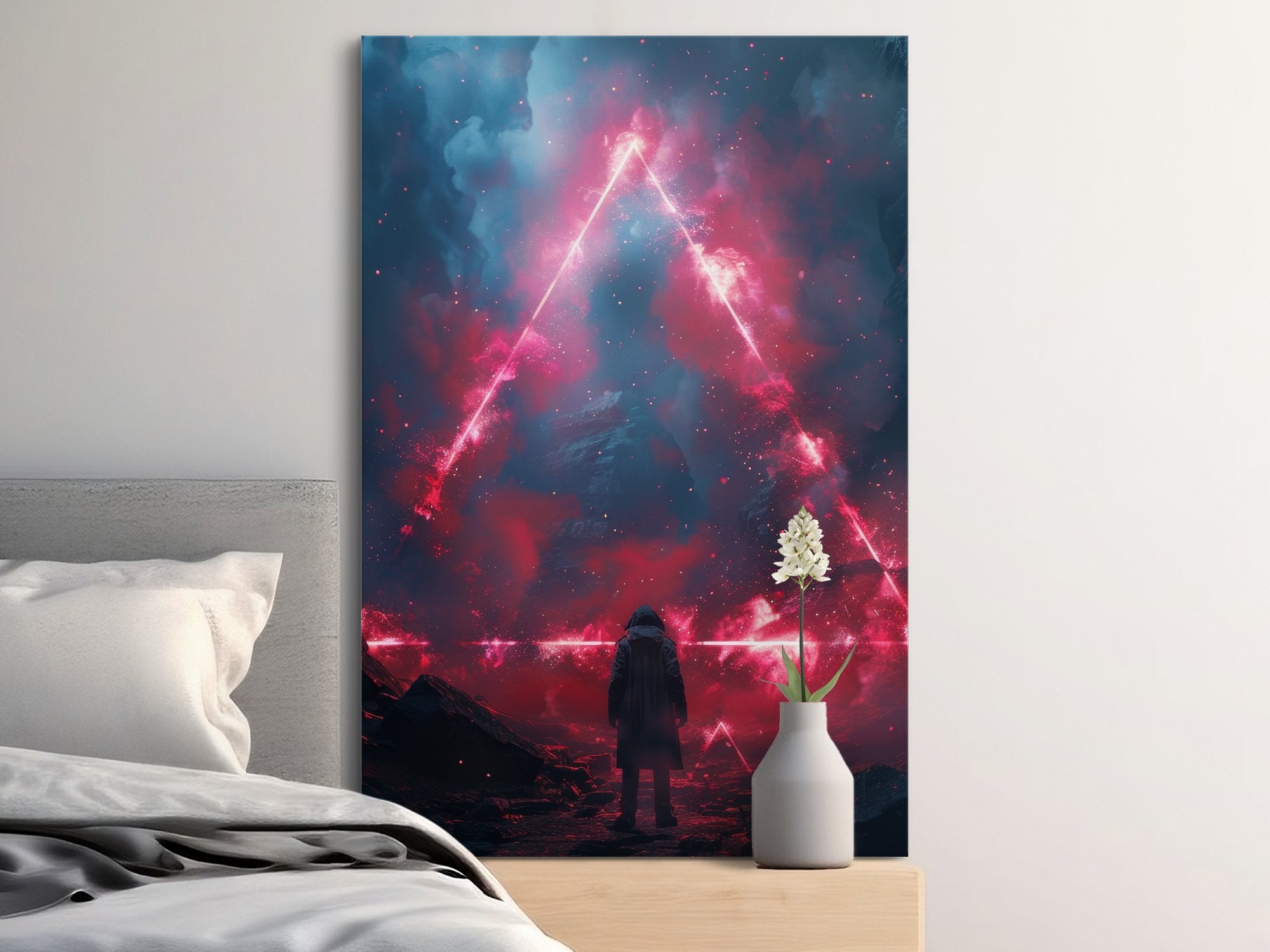Red Triangle Portal Wall Art - MiTo Store