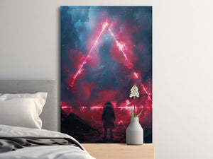 Red Triangle Portal Wall Art - MiTo Store