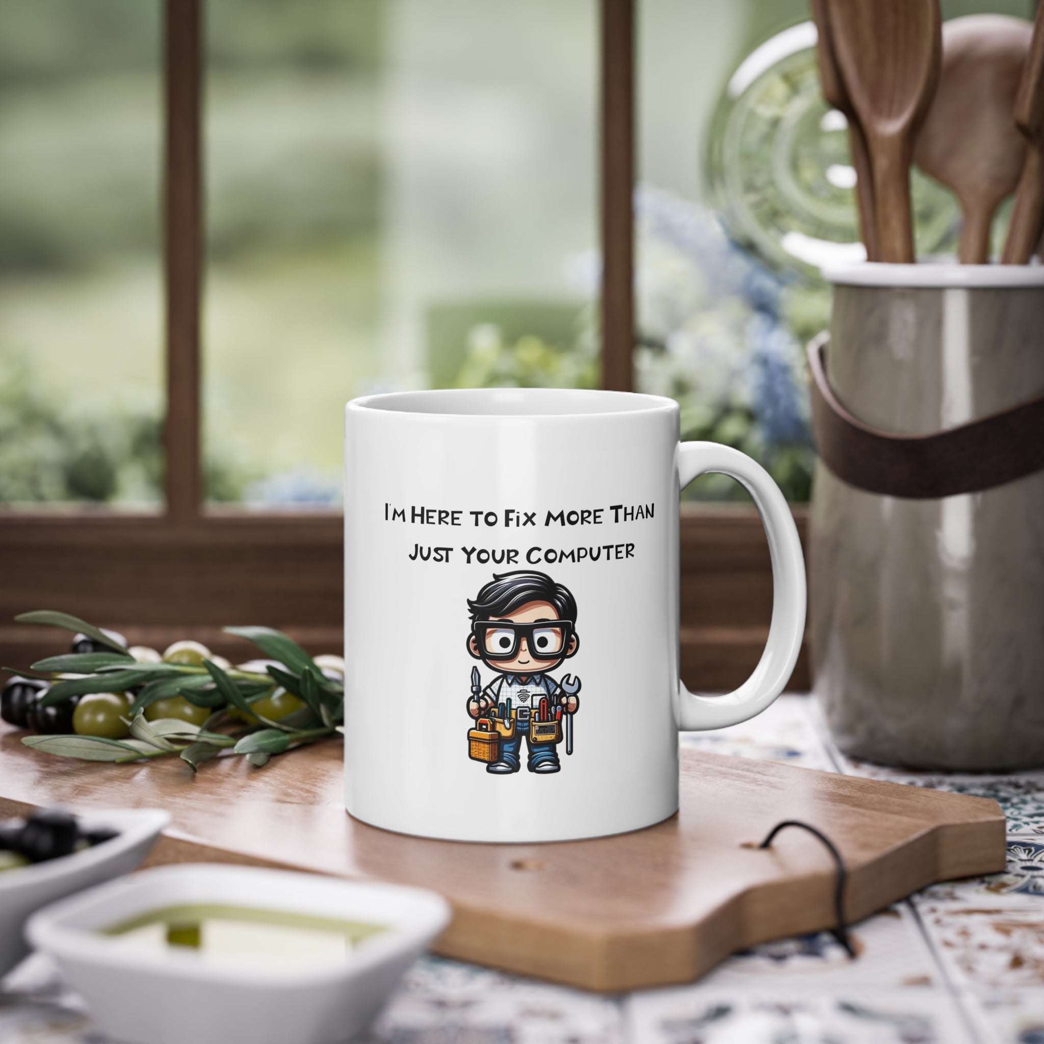 Geeky Fix-It Mug, Computer Repair Nerd - MiTo Store