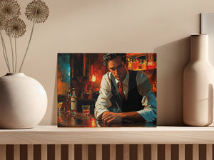 Vintage Bar Scene Canvas Art - MiTo Store