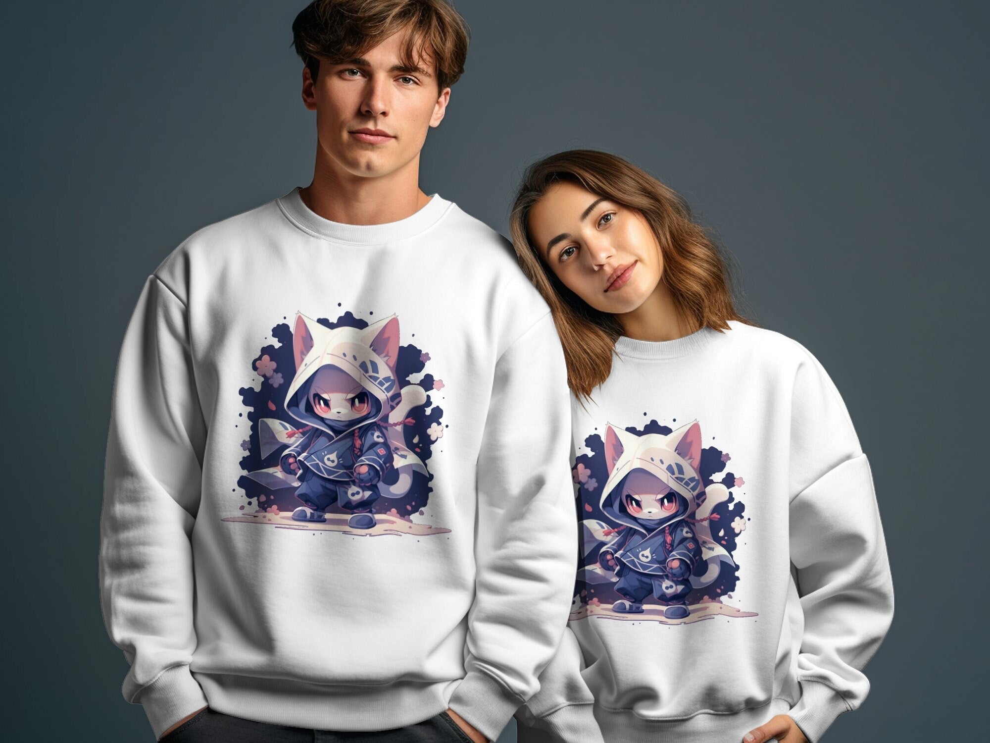 Cute Ninja Fox Sweatshirt - MiTo Store