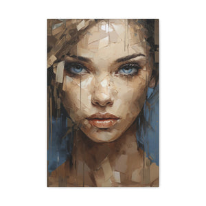 Abstract Female Portrait Canvas Art - MiTo Store
