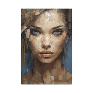 Abstract Female Portrait Canvas Art - MiTo Store