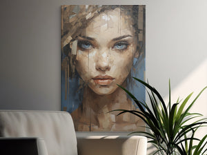 Abstract Female Portrait Canvas Art - MiTo Store