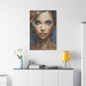 Abstract Female Portrait Canvas Art - MiTo Store