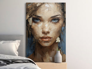 Abstract Female Portrait Canvas Art - MiTo Store