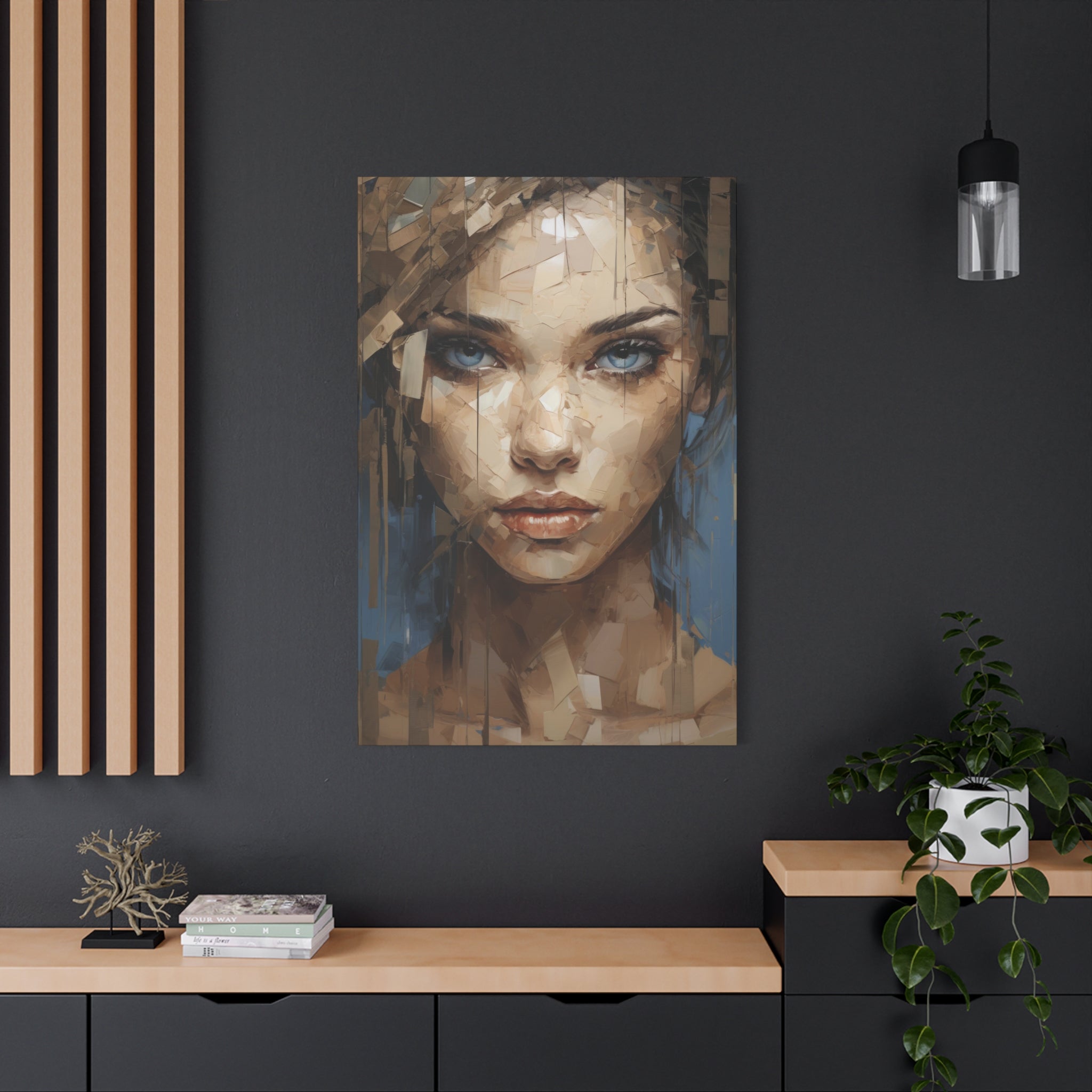 Abstract Female Portrait Canvas Art - MiTo Store