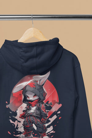 Cool Bunny Graphic Zip-Up Hoodie - MiTo Store