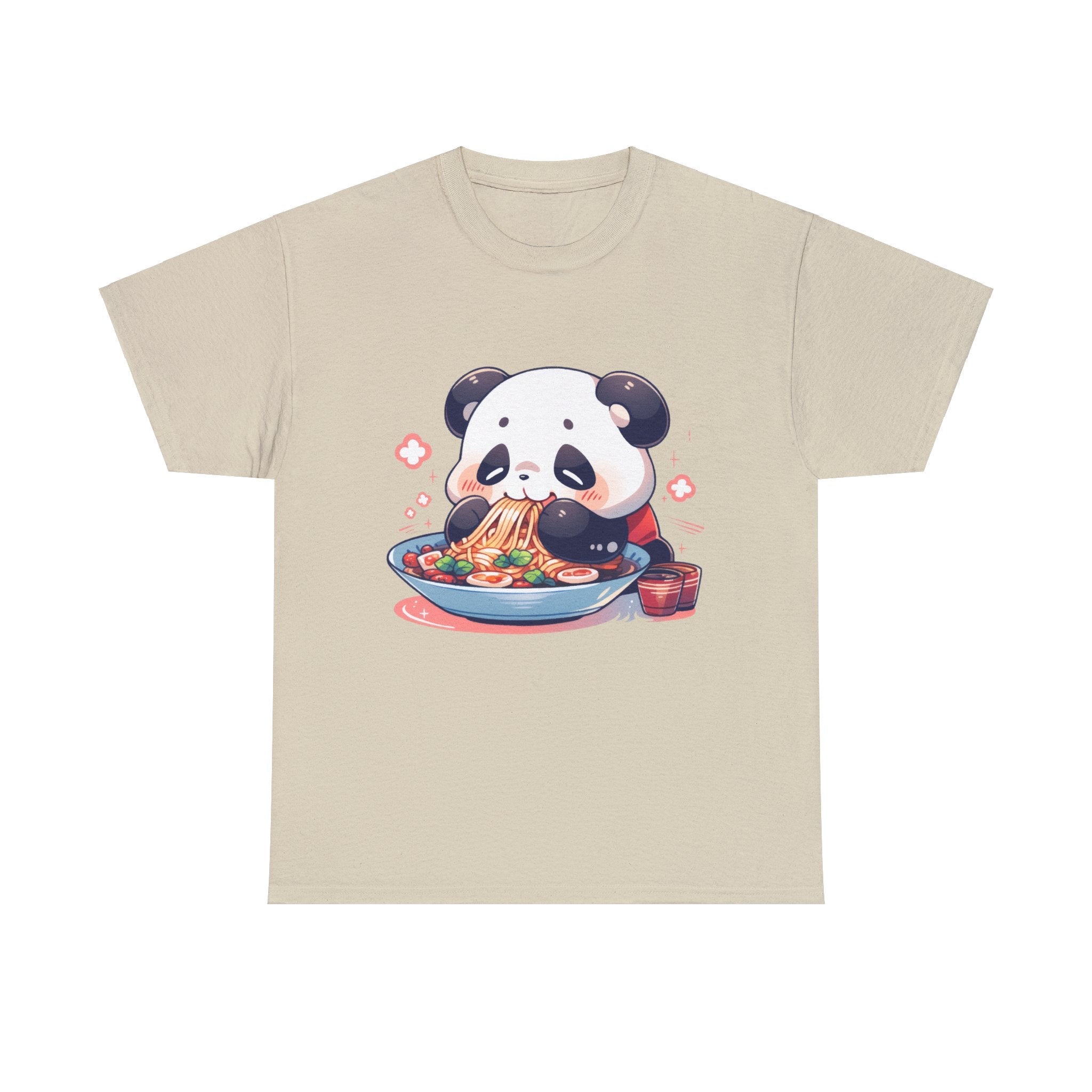 Cute Panda Eating Noodles T-Shirt - MiTo Store