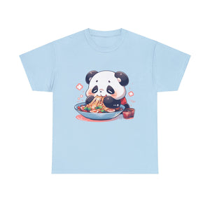 Cute Panda Eating Noodles T-Shirt - MiTo Store