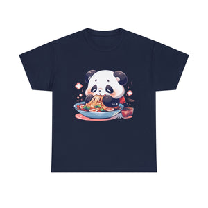 Cute Panda Eating Noodles T-Shirt - MiTo Store
