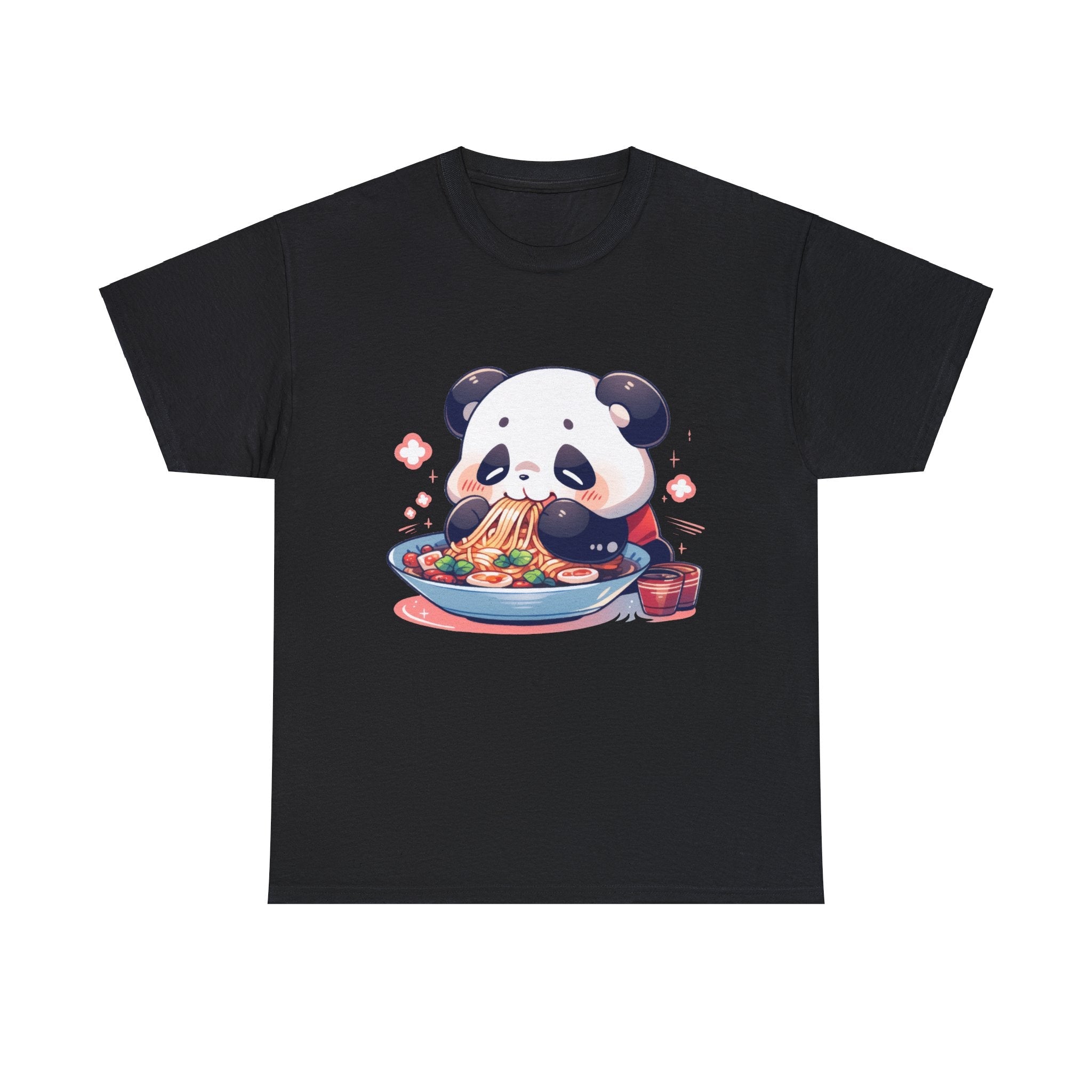 Cute Panda Eating Noodles T-Shirt - MiTo Store