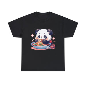 Cute Panda Eating Noodles T-Shirt - MiTo Store