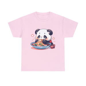 Cute Panda Eating Noodles T-Shirt - MiTo Store
