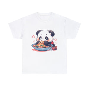Cute Panda Eating Noodles T-Shirt - MiTo Store