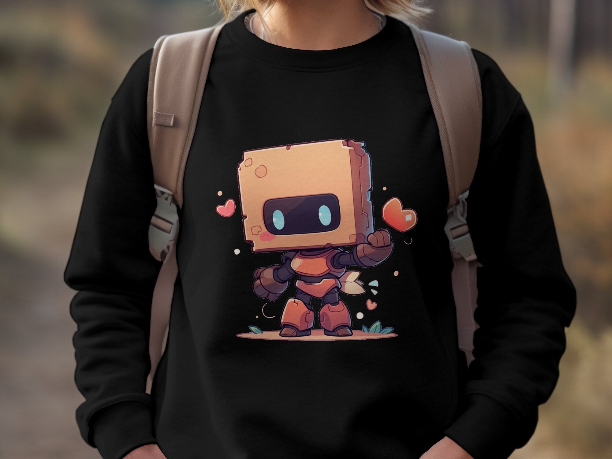 Cute Robot Character Sweatshirt - MiTo Store