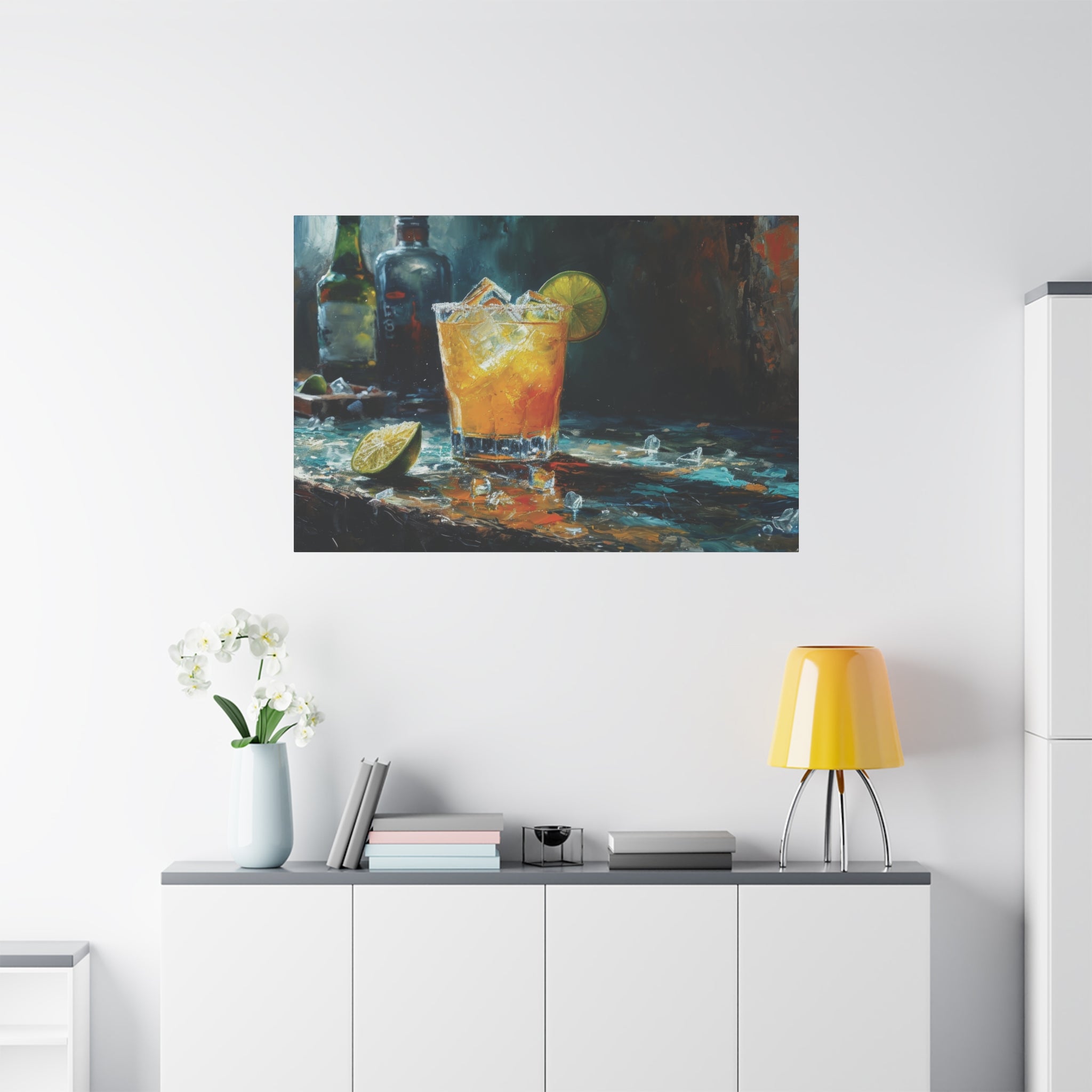 Celebration of Citrus: A Mesmerizing Margarita Masterpiece Canvas Art