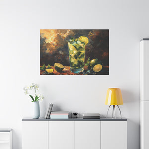 Vibrant Mojito Cocktail Canvas Art - MiTo Store