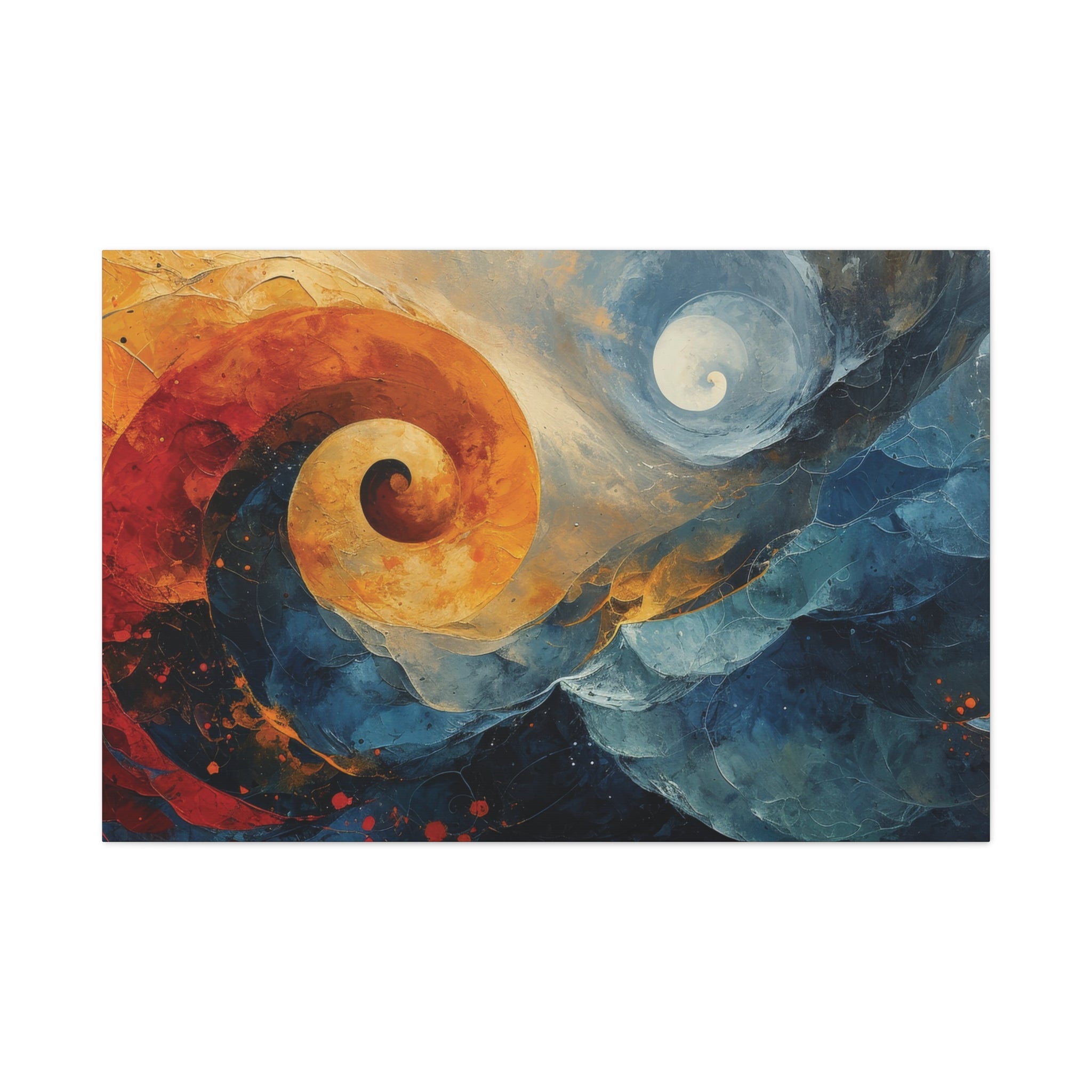 Eternal Dance: Yin and Yang in Motion Canvas Art