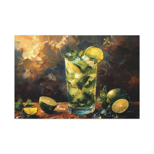 Vibrant Mojito Cocktail Canvas Art - MiTo Store