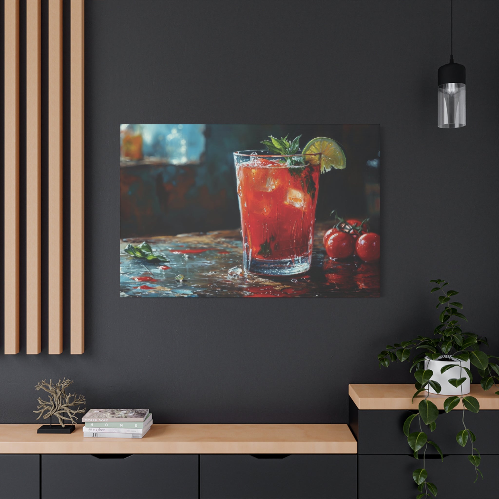 Bloody Mary Mornings: A Spicy Awakening Canvas Art