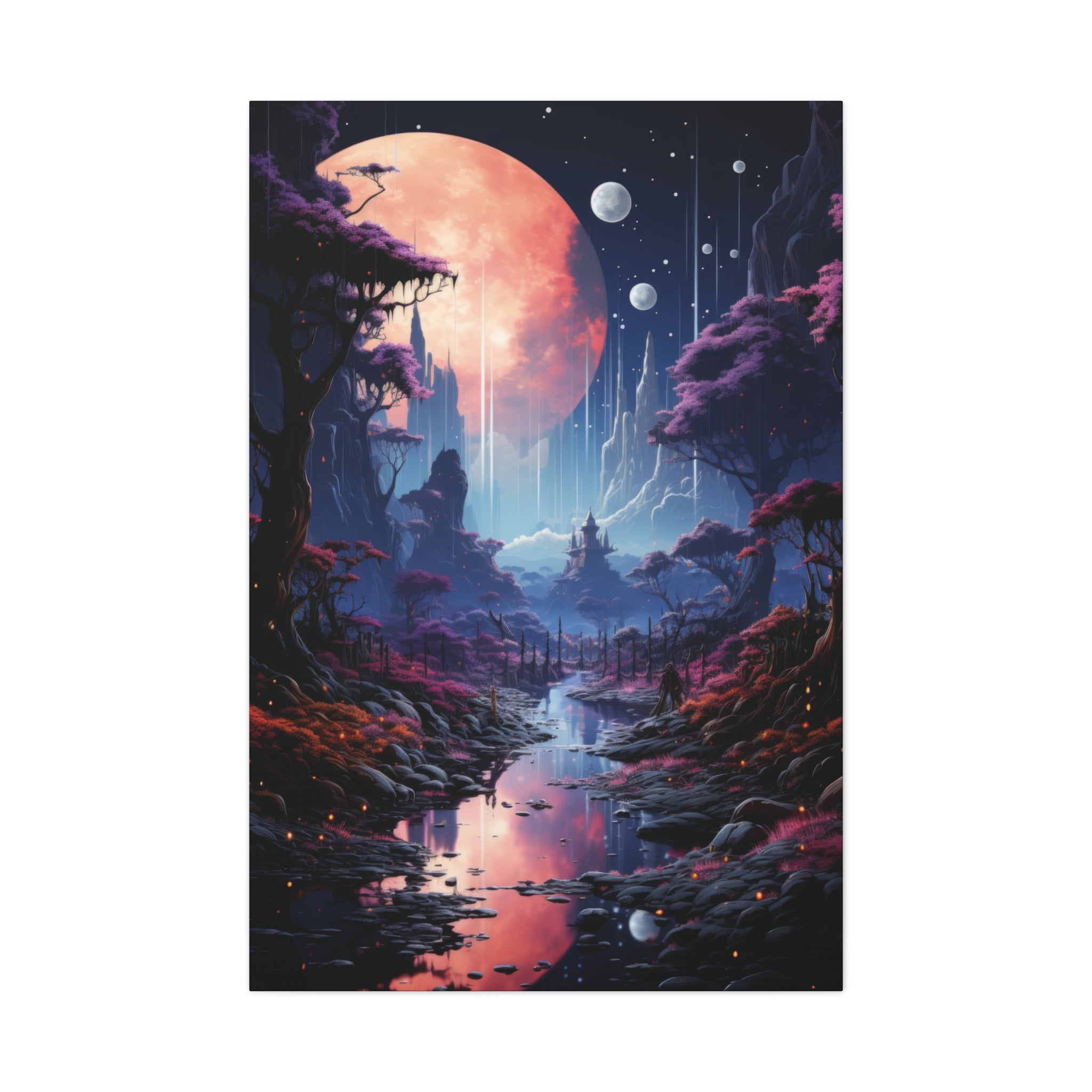 Lunar Fantasy: Enchanted Realm Canvas Art