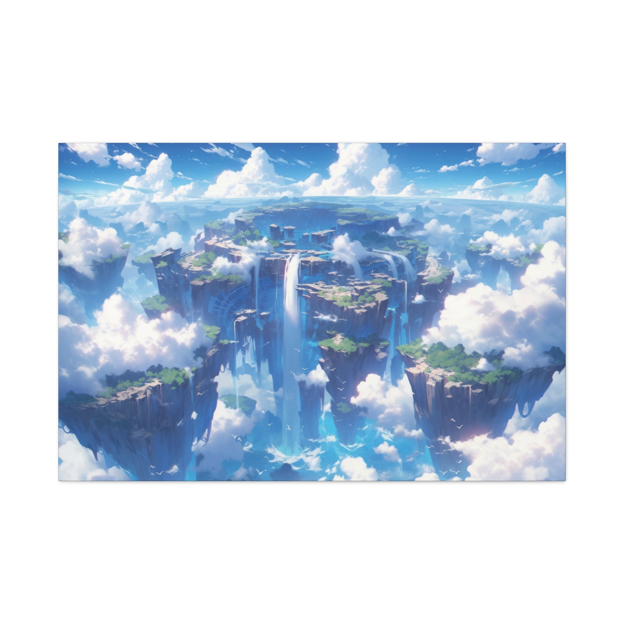 Celestial Waterfall Kingdom Canvas Art