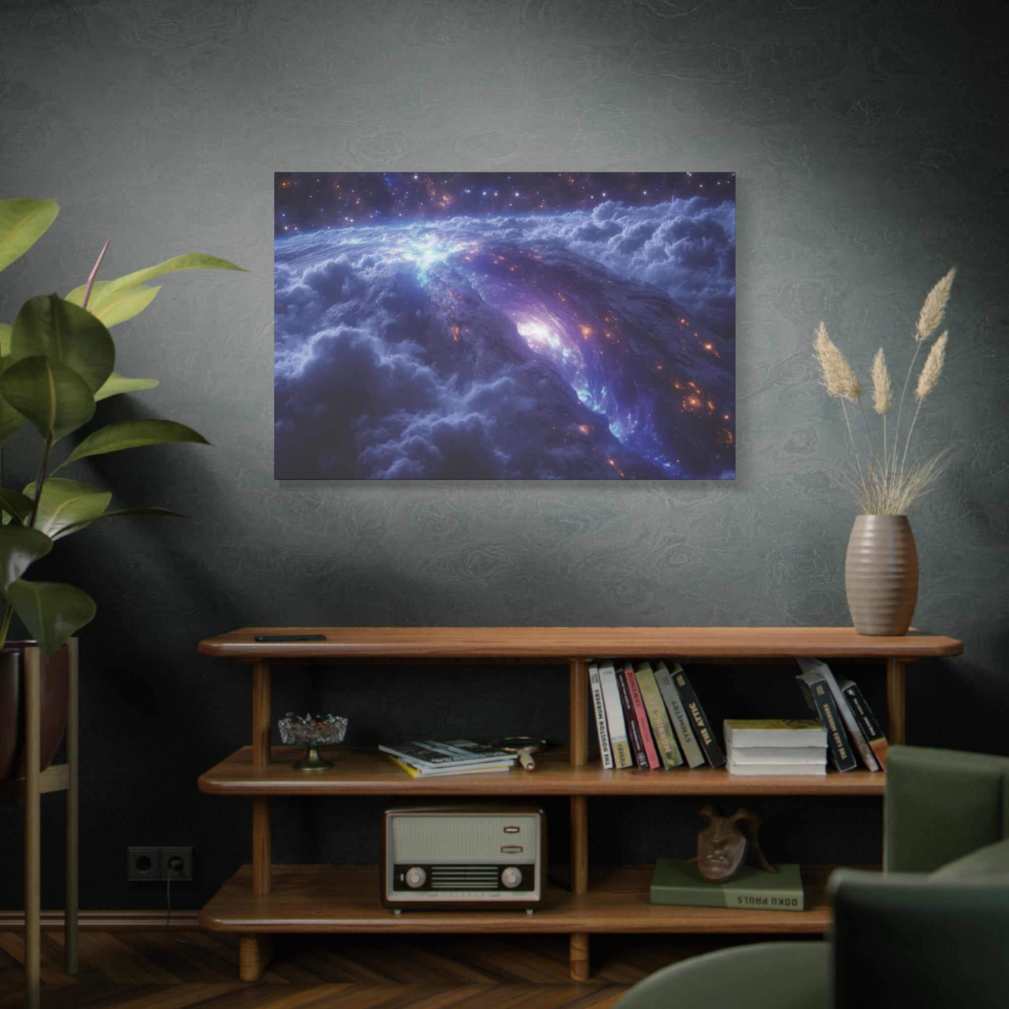 Cosmic Summit Blaze Canvas Art