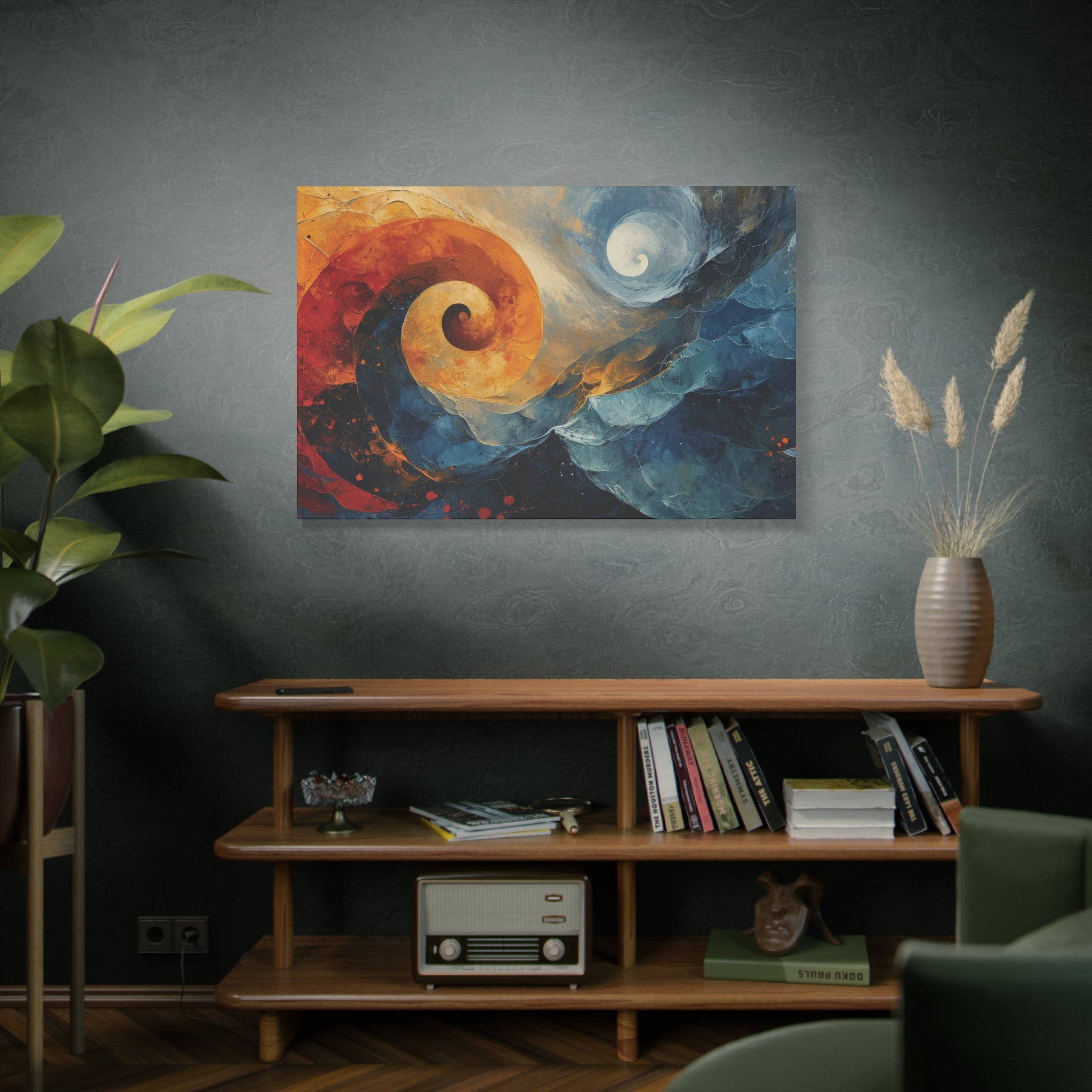 Eternal Dance: Yin and Yang in Motion Canvas Art