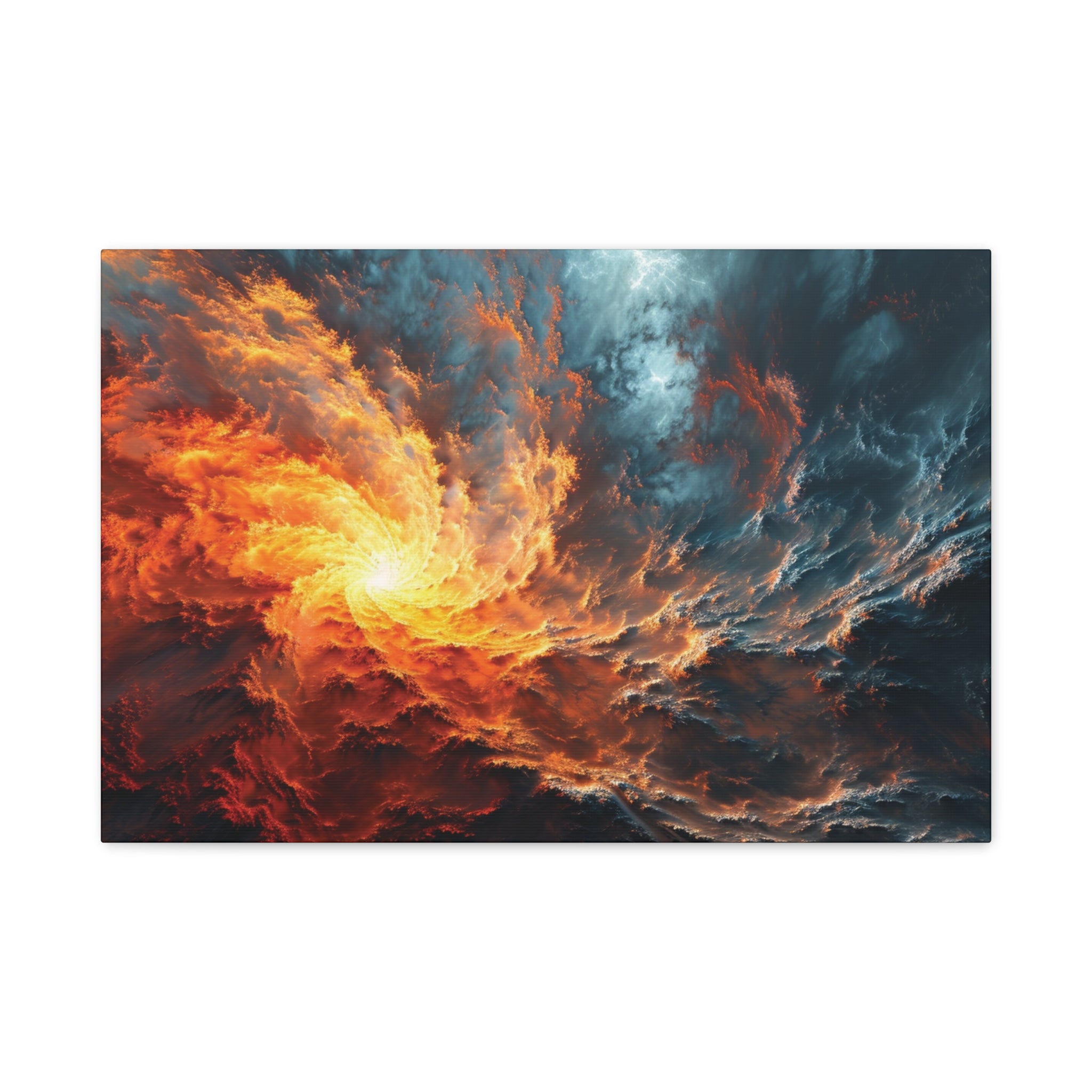 Cosmic Genesis: The Fiery Birth of a Universe Canvas Art