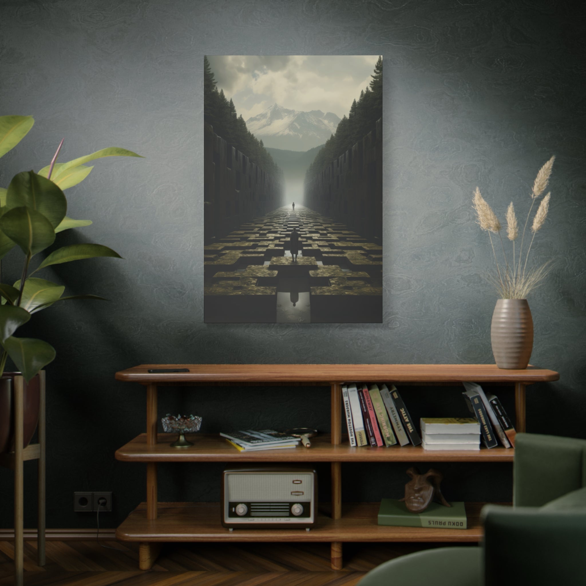 Path of Solitude: The Journey to Enlightenment Canvas Art