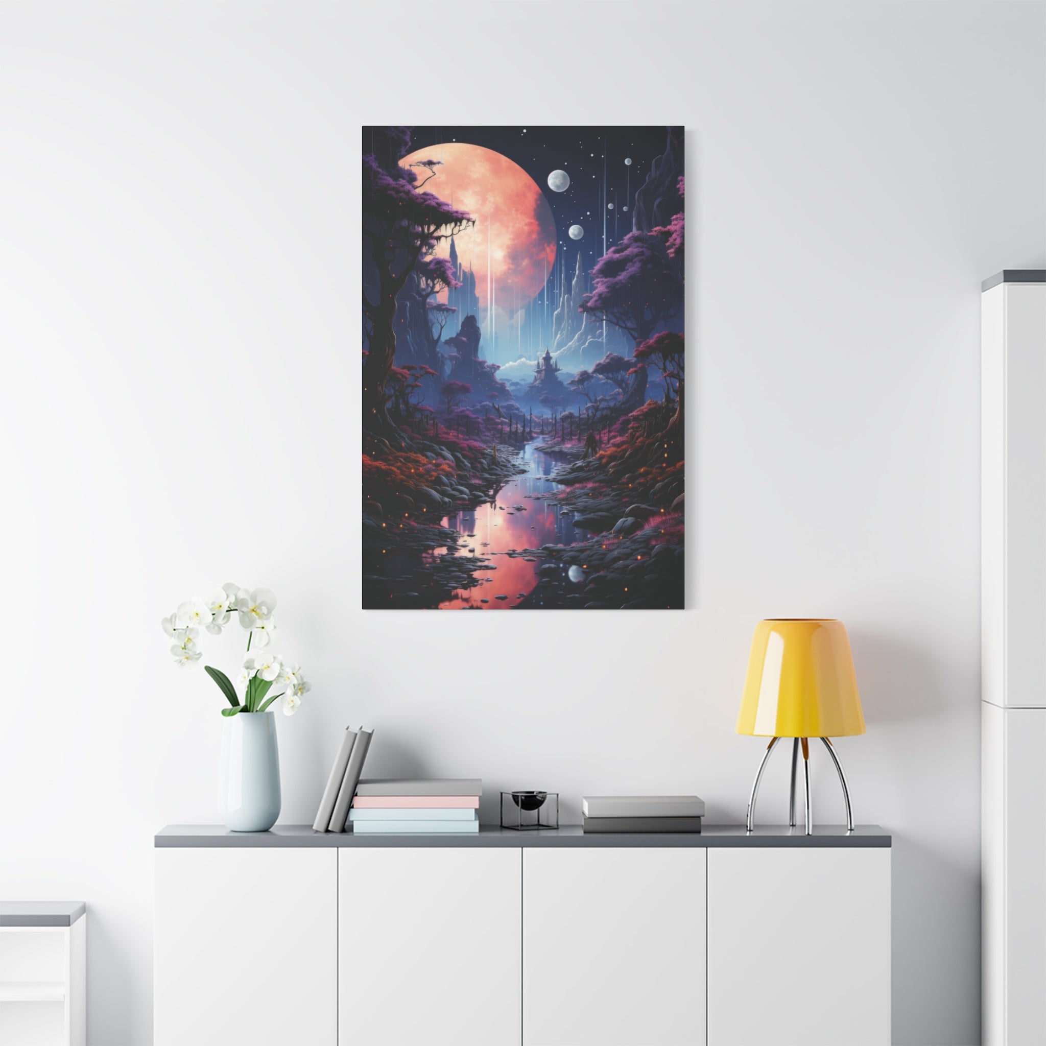 Lunar Fantasy: Enchanted Realm Canvas Art