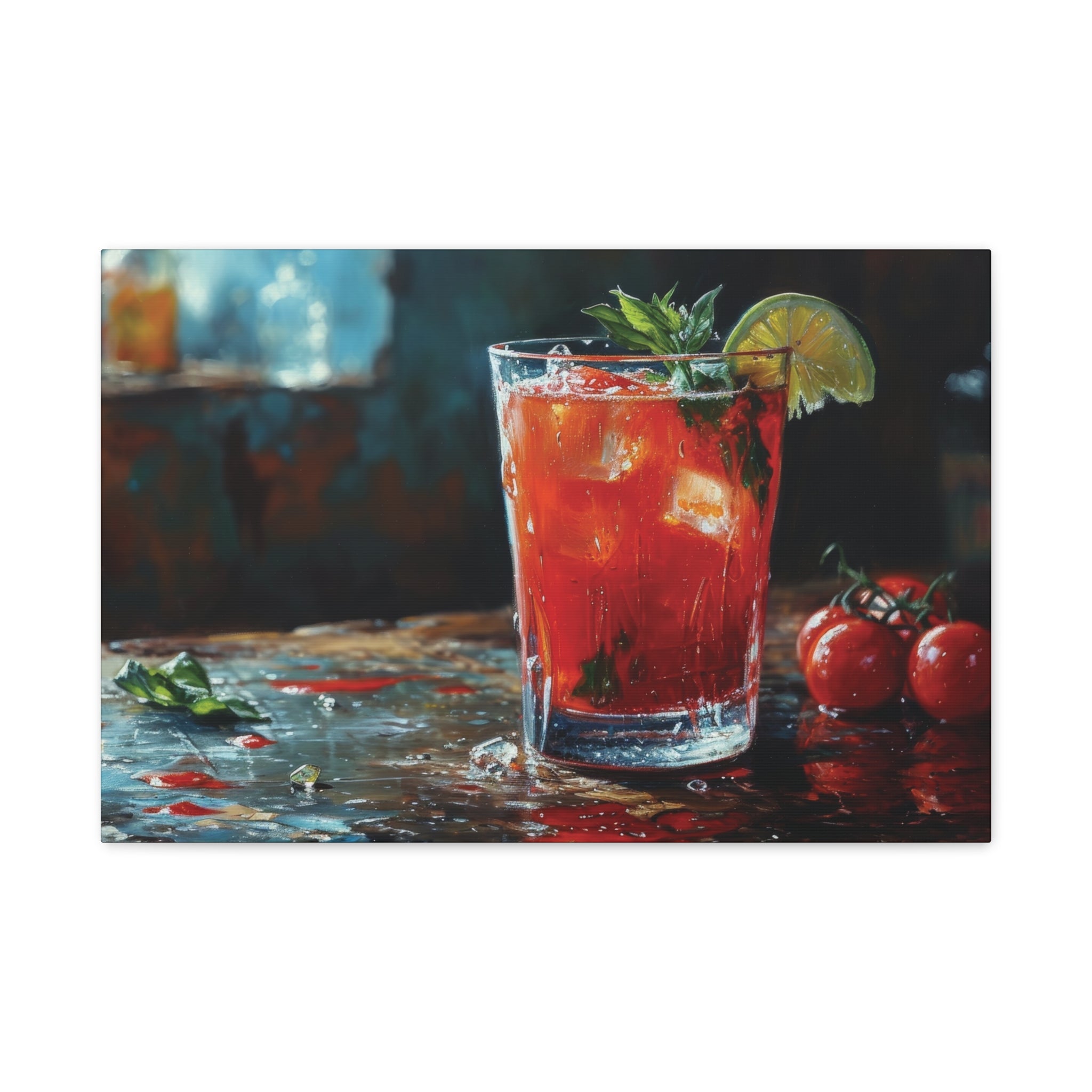 Bloody Mary Mornings: A Spicy Awakening Canvas Art