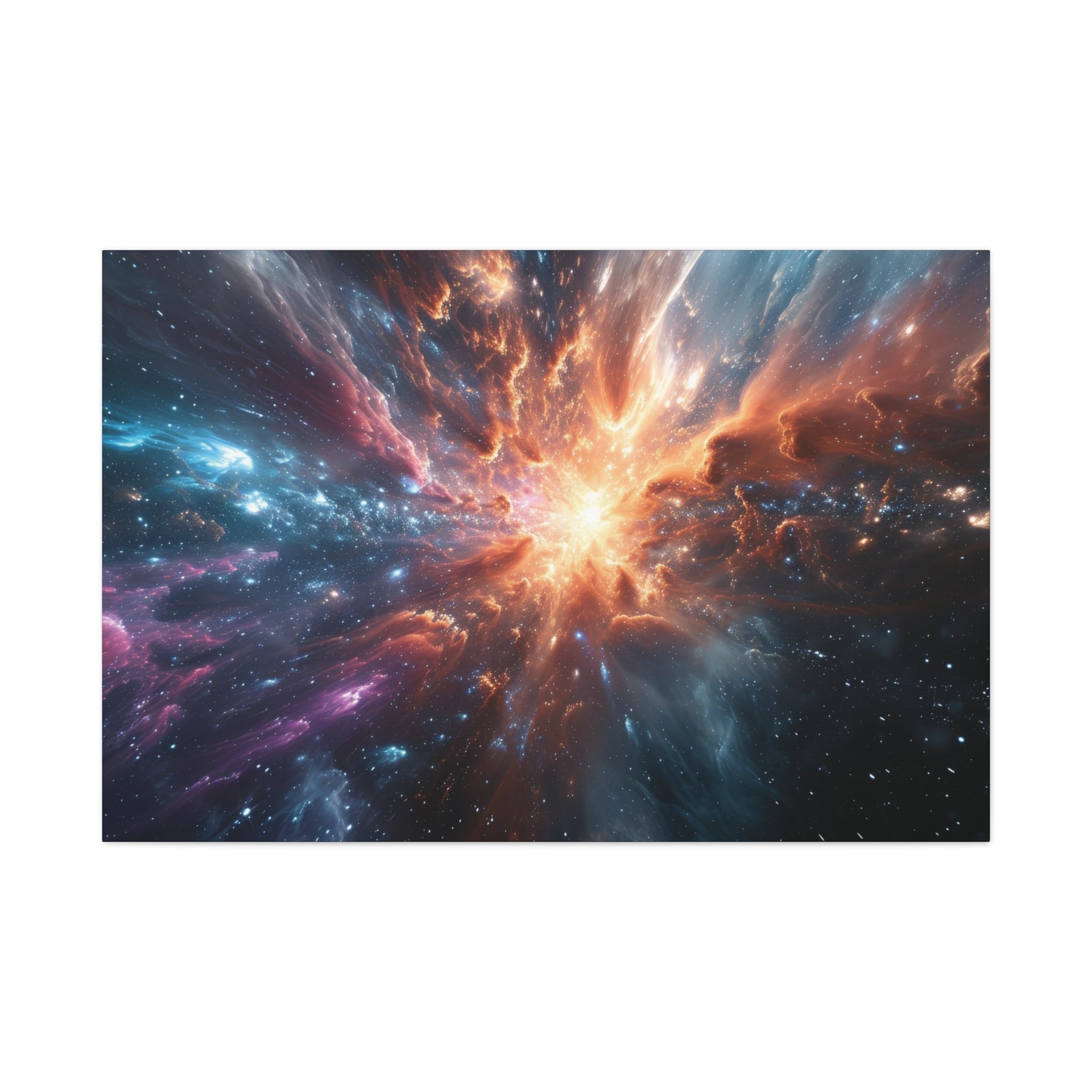 Cosmic Genesis: The Big Bang Explosion Canvas Art