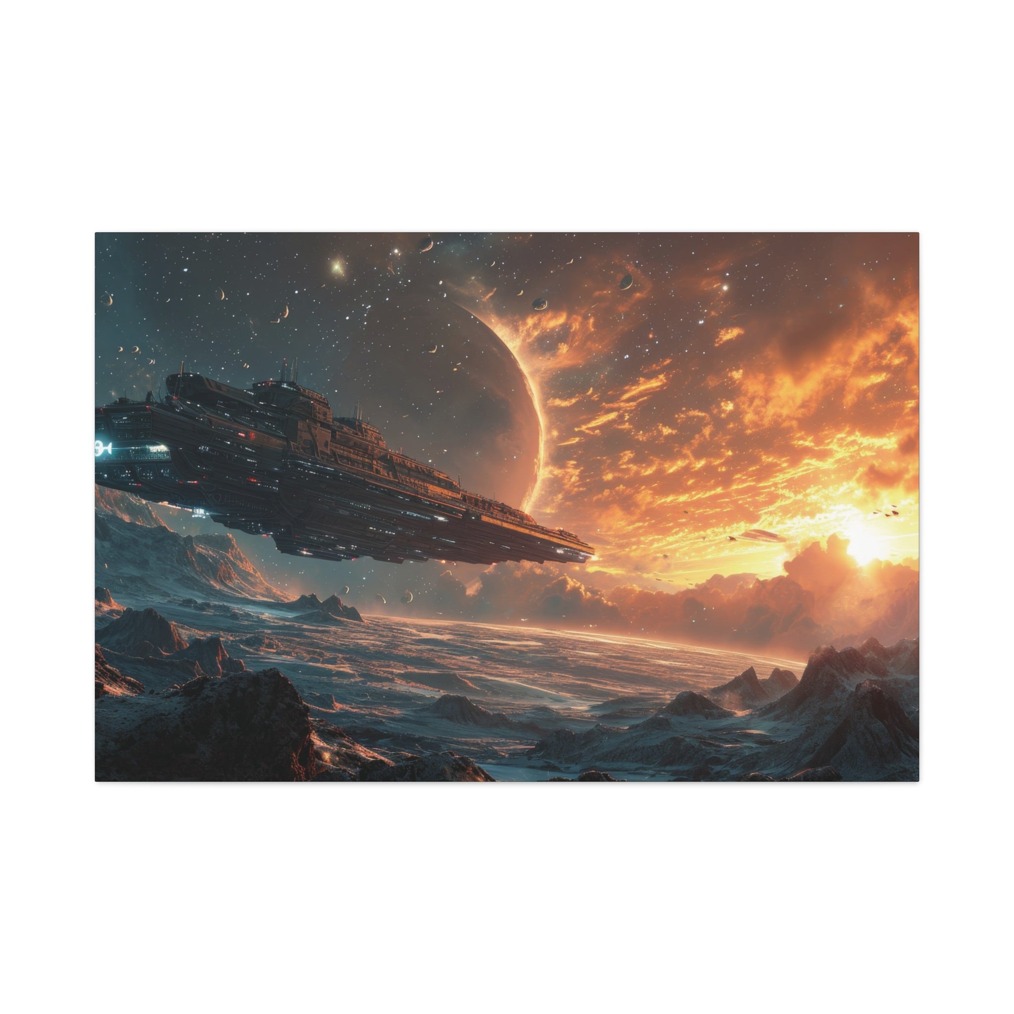 Stellar Voyage Chronicles Canvas Art