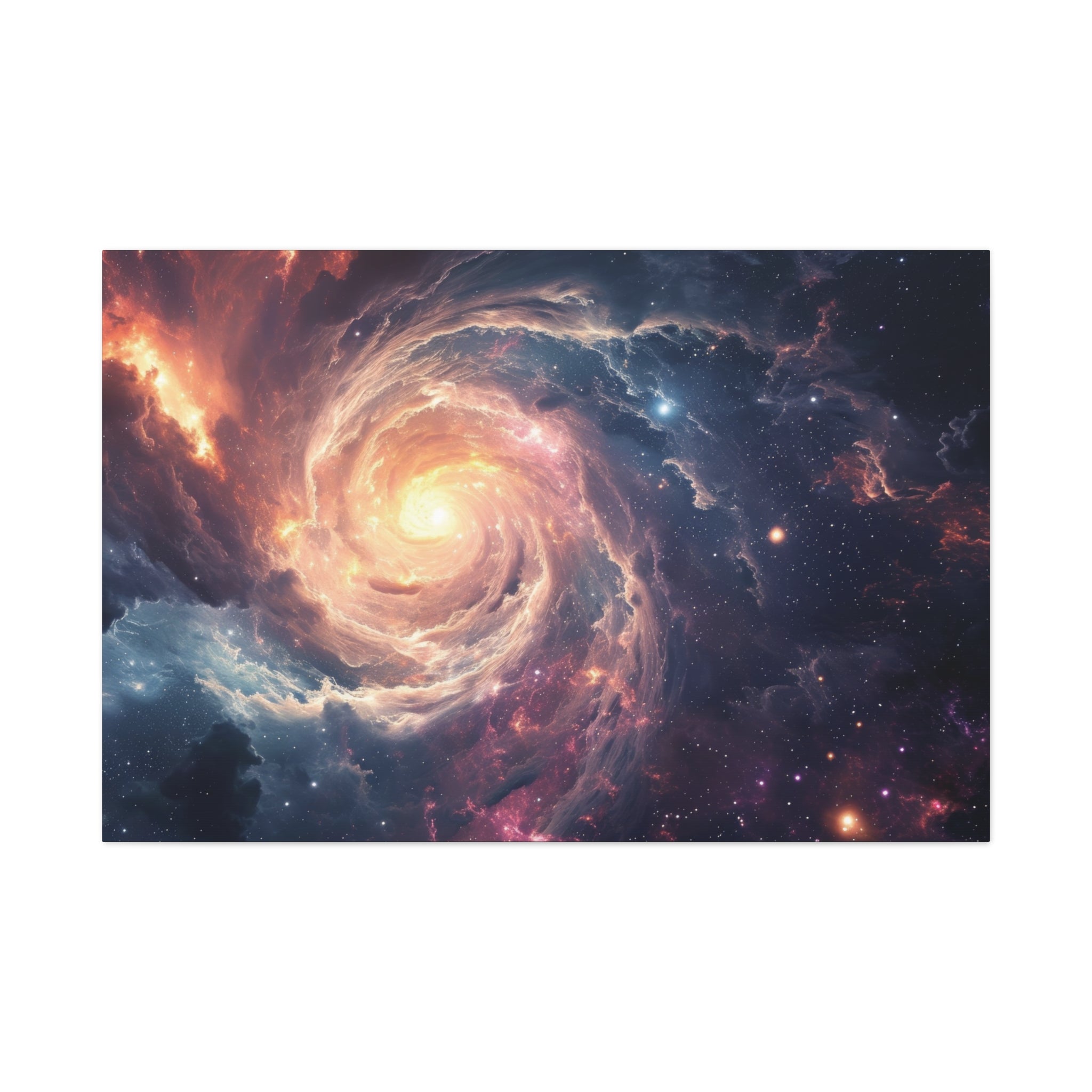 Celestial Spiral: The Galactic Core Canvas Art