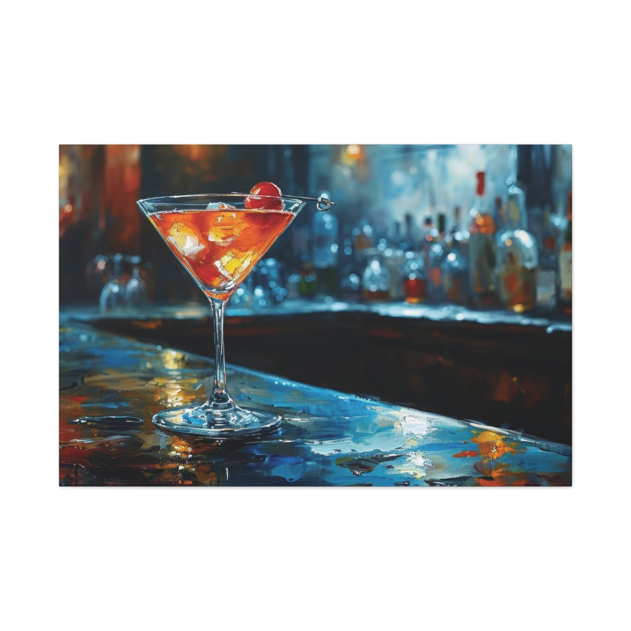 Elegance in a Glass: The Classic Martini Canvas Art