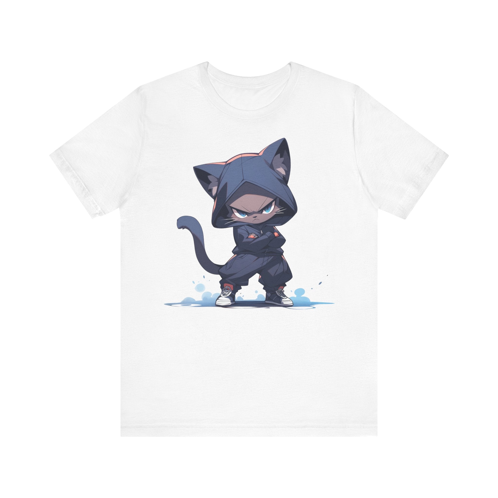 Ninja Cat in Hoodi T-Shirt - MiTo Store