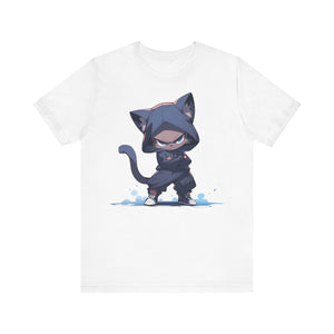 Ninja Cat in Hoodi T-Shirt - MiTo Store